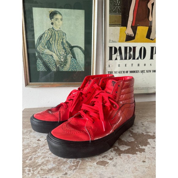 2019 Vans x David Bowie Archive Sk8 Hi Platform Ziggy Stardust Size Mens 9 - Picture 1 of 6